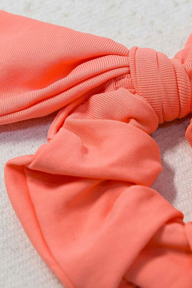 Frufru de Cabelo com Nozinho Coral