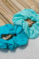 Kit 2 Frufrus de Cabelo Verde e Azul