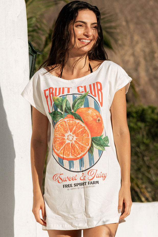 Saída de Praia Ombro a Ombro Laranja