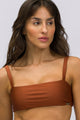 Top Quadrado de Alcinha Brown