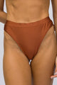 Calcinha Hot Pants Com Cós Brown