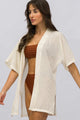 Kimono com Fendas Laterais Off-White