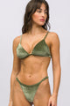 Top Bojo Fixo  Veludo Militar