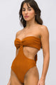 Body Plush Canelado Mostarda