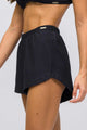 Short Plush Canelado Preto