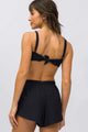 Short Plush Canelado Preto