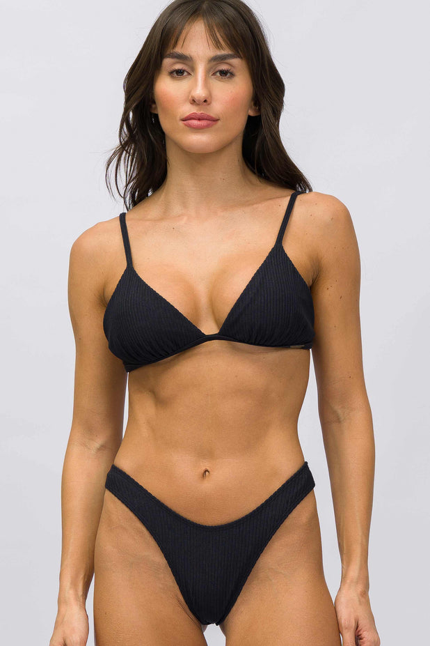 Top Bojo Fixo Preto Plush Canelado