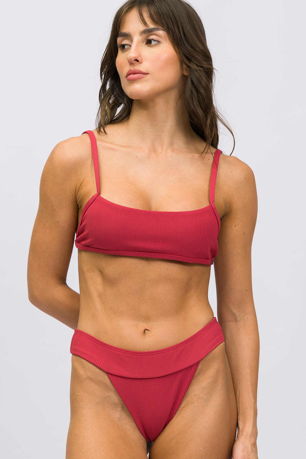 Top Frente Única Texturizado Mauve