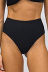 Calcinha Hot Pants Texturizada Preta