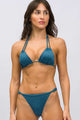 Biquíni Cortininha Alça Dupla e Calcinha Fio Dental Maré Alta