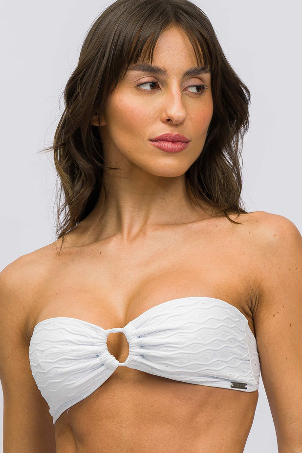 Top Detalhe na Frente com Alcinha Branco