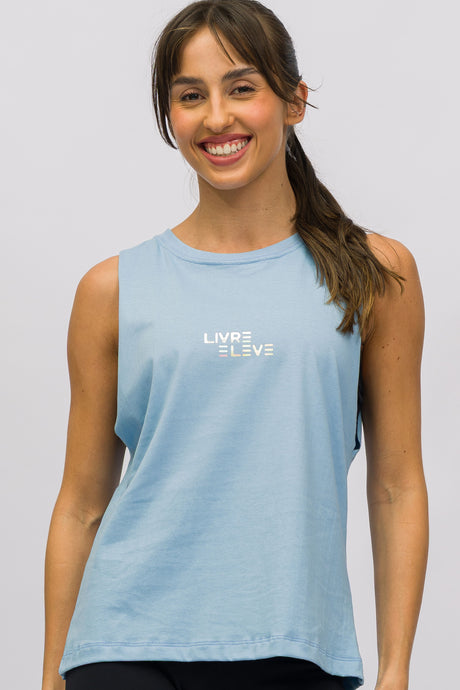 Regata Cavada Azul Livre e Leve
