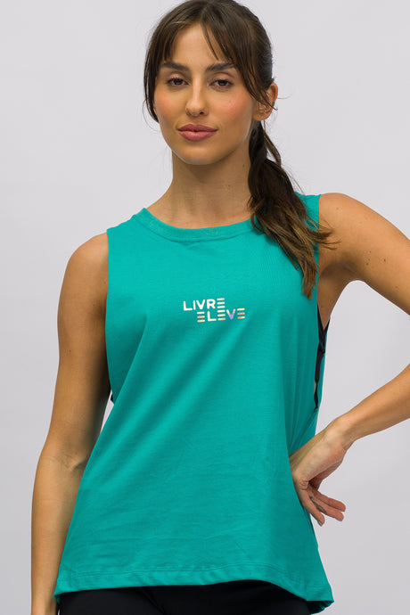 Regata Cavada Verde Livre e Leve