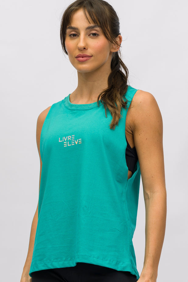Regata Cavada Verde Livre e Leve