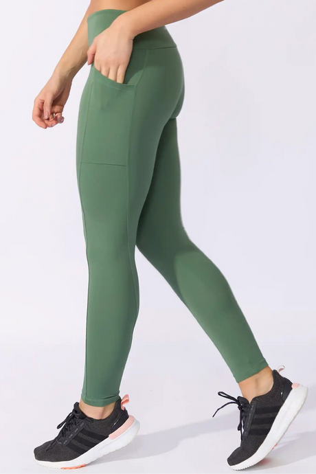 Legging Modeladora com Bolso Lateral Verde