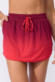 Short Saia Degradê Vermelho