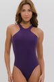 Maiô Beach com Bojo Roxo