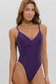 Maiô Transpassado com Bojo Roxo