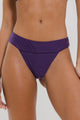 Biquíni Cortinão e Calcinha com Cós Roxo