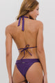 Biquíni Cortinão e Calcinha com Cós Roxo