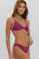 Biquíni Top com Nó e Calcinha Básica Rosa