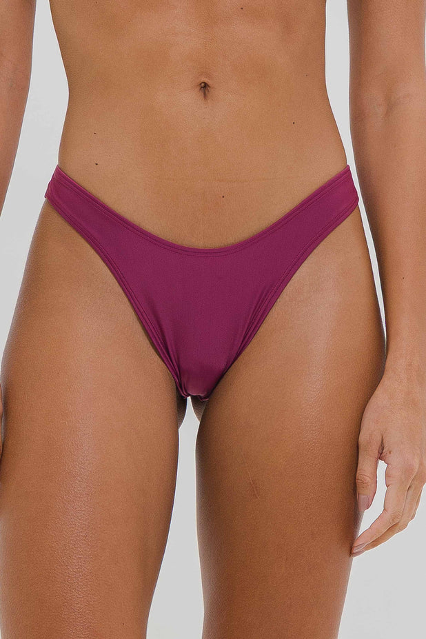 Biquíni Cortininha Fixa e Calcinha Fio Duplo Rosa