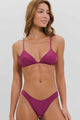 Biquíni Cortininha Fixa e Calcinha Fio Duplo Rosa