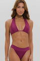 Biquíni Cortinão e Calcinha com Cós Rosa