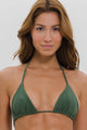Biquíni Cortininha e Calcinha de Amarrar Verde