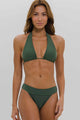 Top Biquíni Cortinão 2 em 1 com Bojo Verde