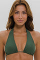 Top Biquíni Cortinão 2 em 1 com Bojo Verde