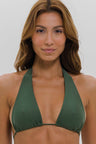 Top Biquíni Cortinão 2 em 1 com Bojo Verde