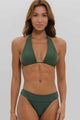 Biquíni Cortinão e Calcinha com Cós Verde