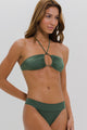 Top Biquíni Cortinão 2 em 1 com Bojo Verde