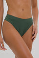 Calcinha Biquíni Hot Pants com Cós Verde