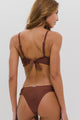 Biquíni Transpassado e Calcinha Bombom Marrom