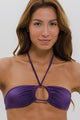 Top Biquíni Cortinão 2 em 1 com Bojo Roxo