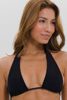 Top Biquíni Cortinão 2 em 1 com Bojo Preto