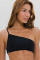 Top Ombro Só de Alcinha Preto