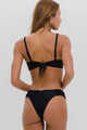 Top Biquíni Transpassado Preto