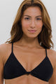 Top Biquíni Nó com Bojo Preto
