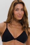 Top Biquíni Nó com Bojo Preto