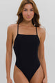 Maiô Reto com Alças Cruzadas Preto