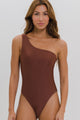 Maiô Ombro Só com Bojo Marrom