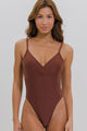 Maiô Transpassado com Bojo Marrom