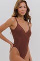 Maiô Transpassado com Bojo Marrom