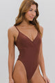 Maiô Transpassado com Bojo Marrom