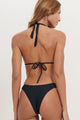 Biquíni Cortinão com Calcinha Básica Crochê Preto