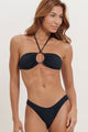 Biquíni Cortinão com Calcinha Básica Crochê Preto