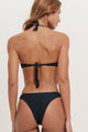 Biquíni Cortinão com Calcinha Básica Crochê Preto